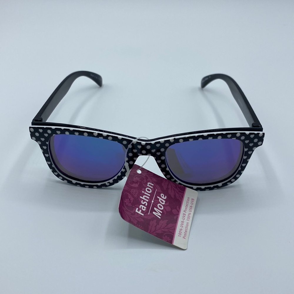 Fashion Mode Polka Dot Iridescent Lens Sunglasses NWT